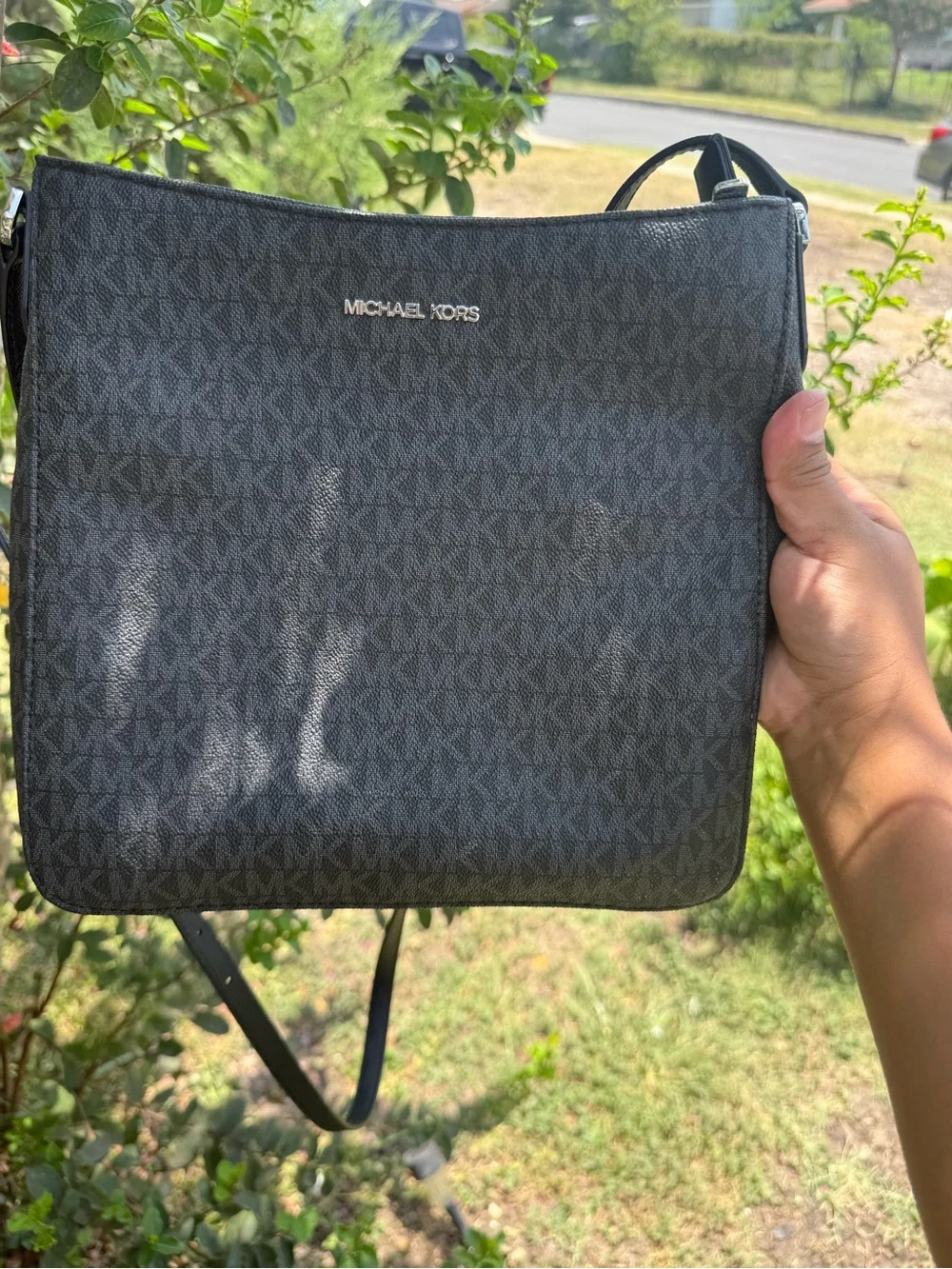 Michael Kors Black Signature Messenger Bag